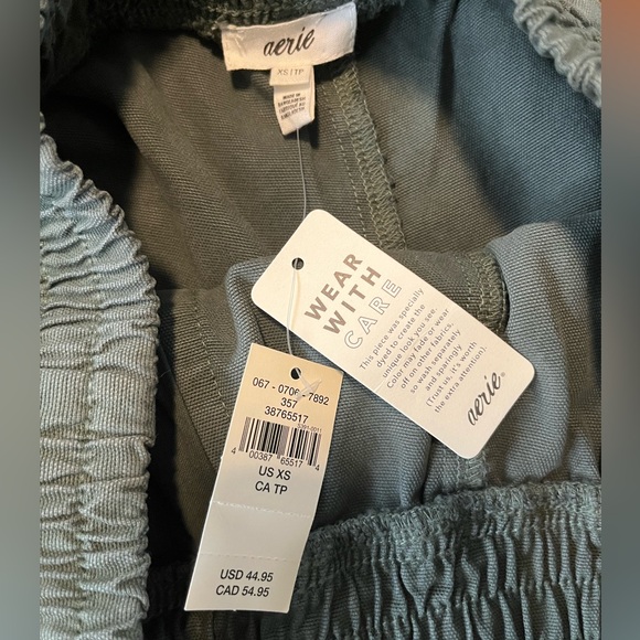 Aerie Forest Green Shorts - Picture 3 of 8